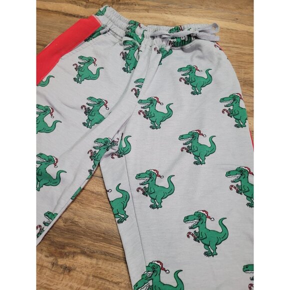 LULAROE Women's XS Gray Green T Rex Christmas Jogger Pants Lounge Comfy - Picture 5 of 10